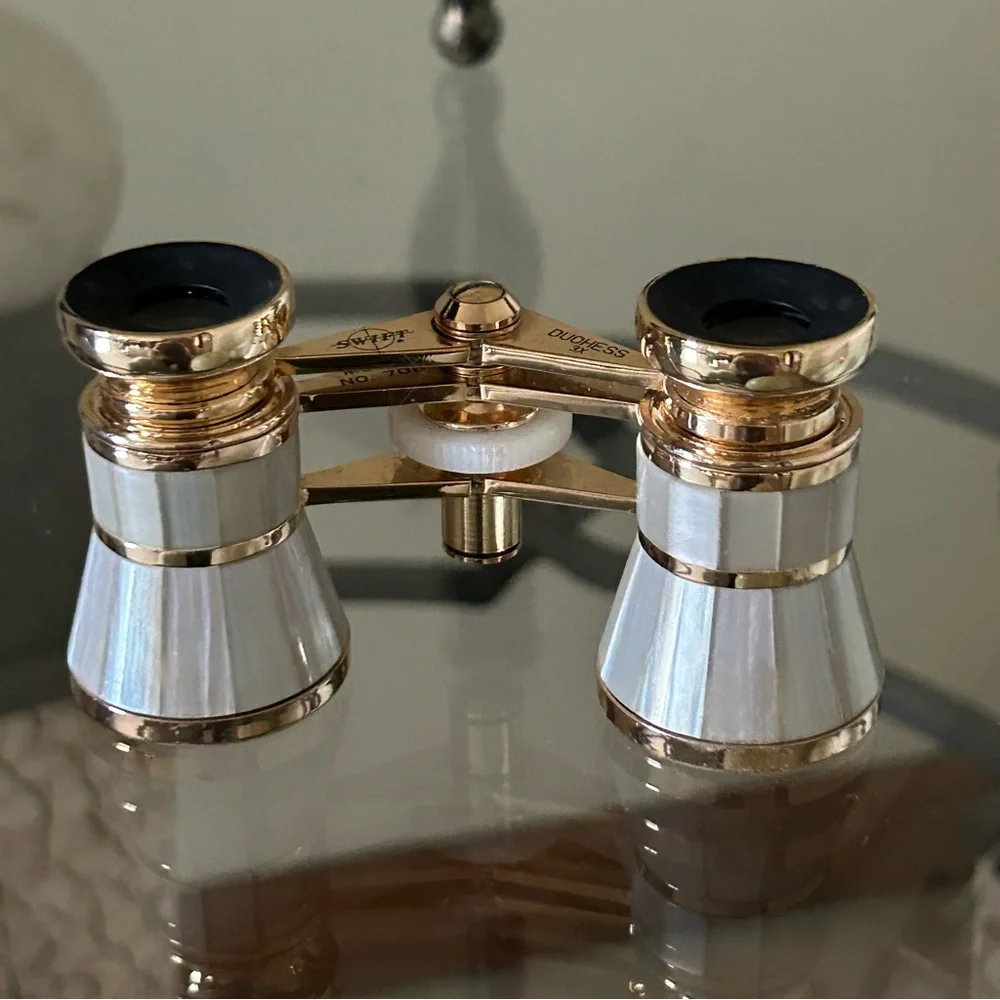 SWIFT GOLD AND GRAY OPERA GLASSES, VINTAGE 1980s, LIKE NEW CONDITION!๐๏ธ - Picture 14 of 14